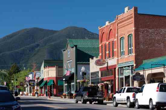 Broadway Avenue in Red Lodge is a focal point of the community's strong identity.